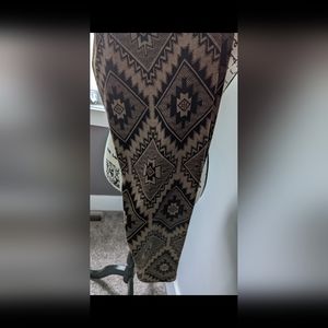 Aztec mocha leggings